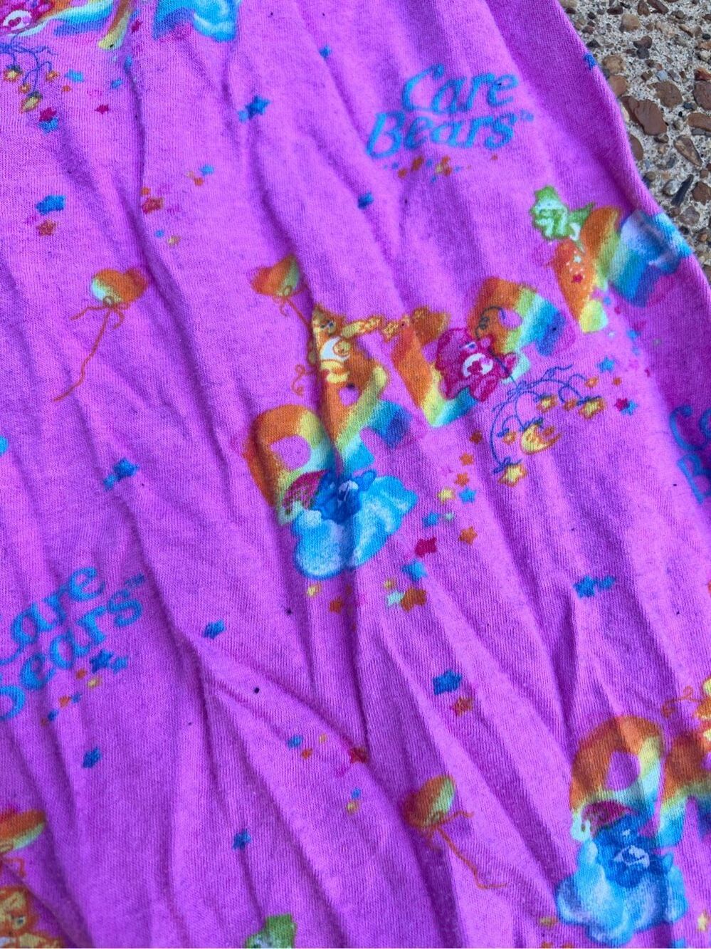 Vintage Y2K Care Bears cropped pajama Pants Drawstring Capri XL sleepwear 2005 - Picture 5 of 8